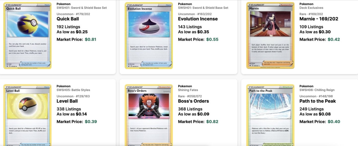 TCGplayer Pokémon Cards