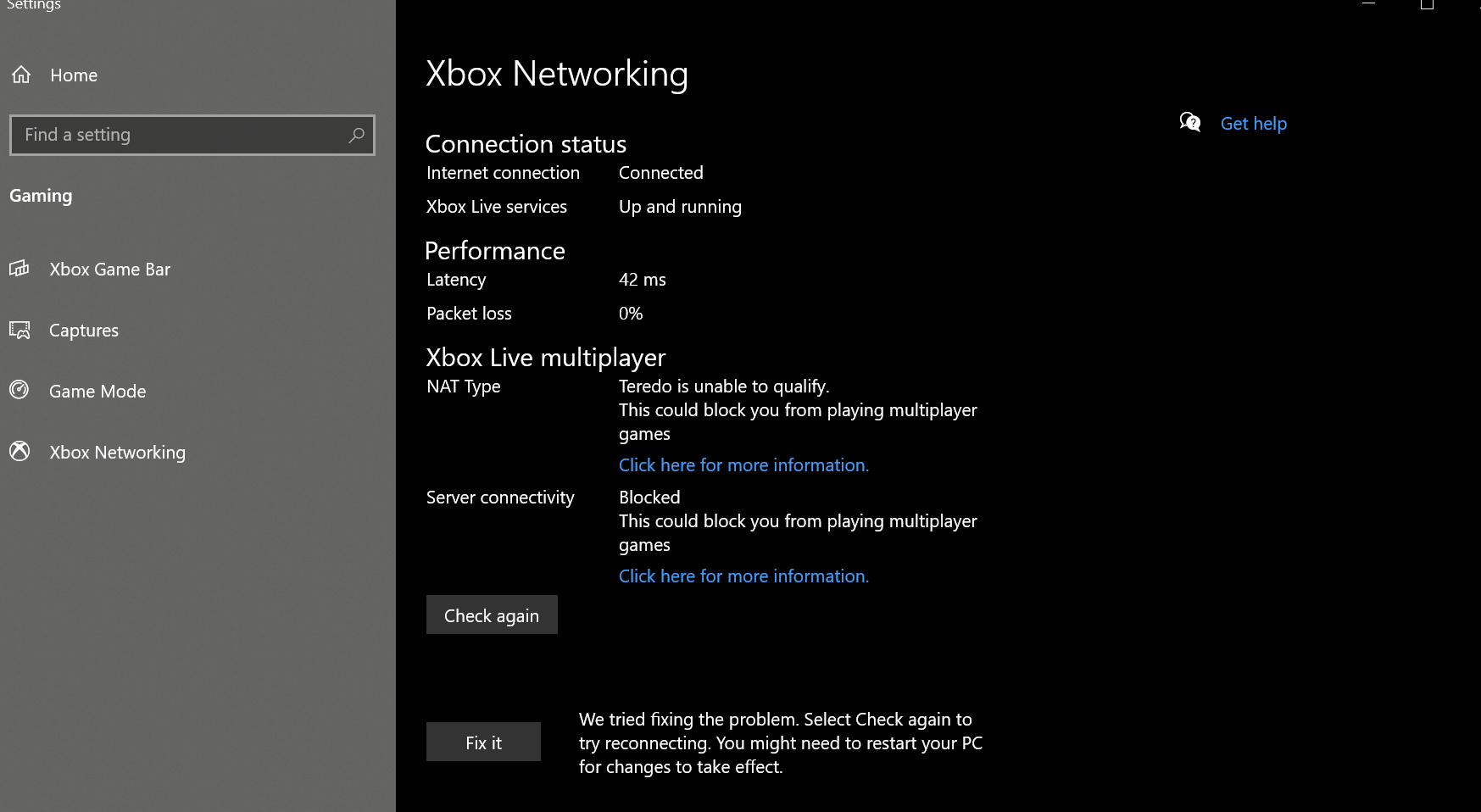 Xbox Networking on Windows 10 Xbox Networkong on Windows 10
