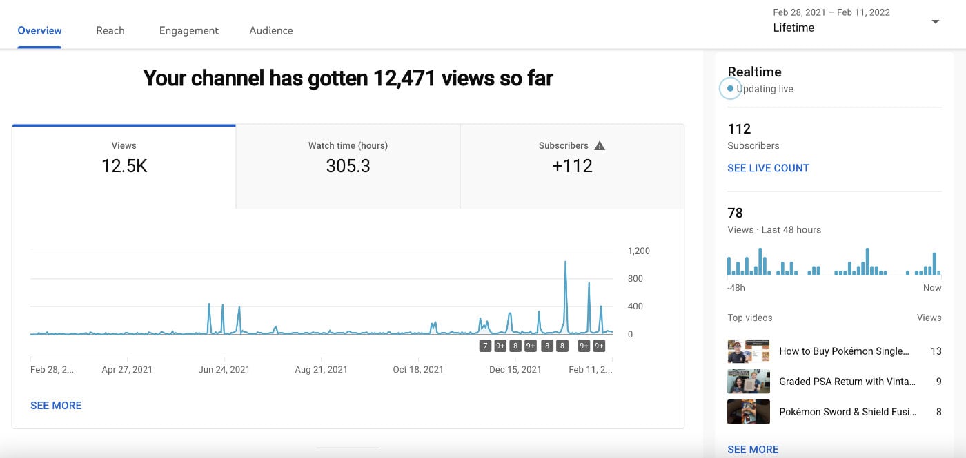 YouTube First Year Statistics