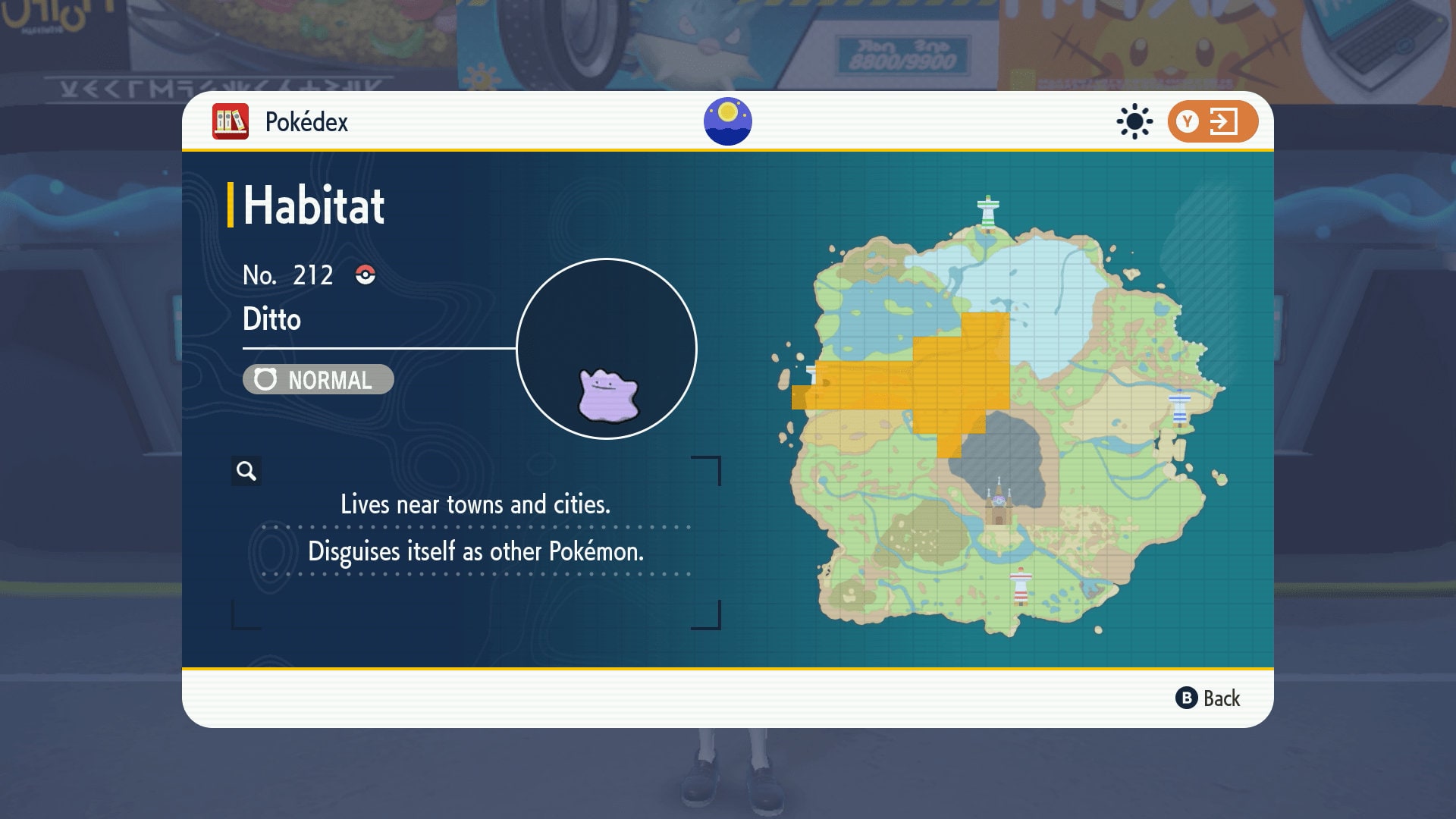 Ditto Habitat in Pokémon Scarlet and Violet
